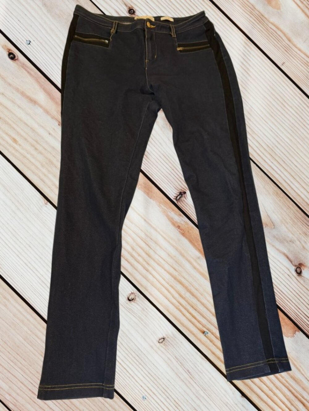 Nicki Minaj Mid-Rise Dark Wash Skinny Jeans - 15/16